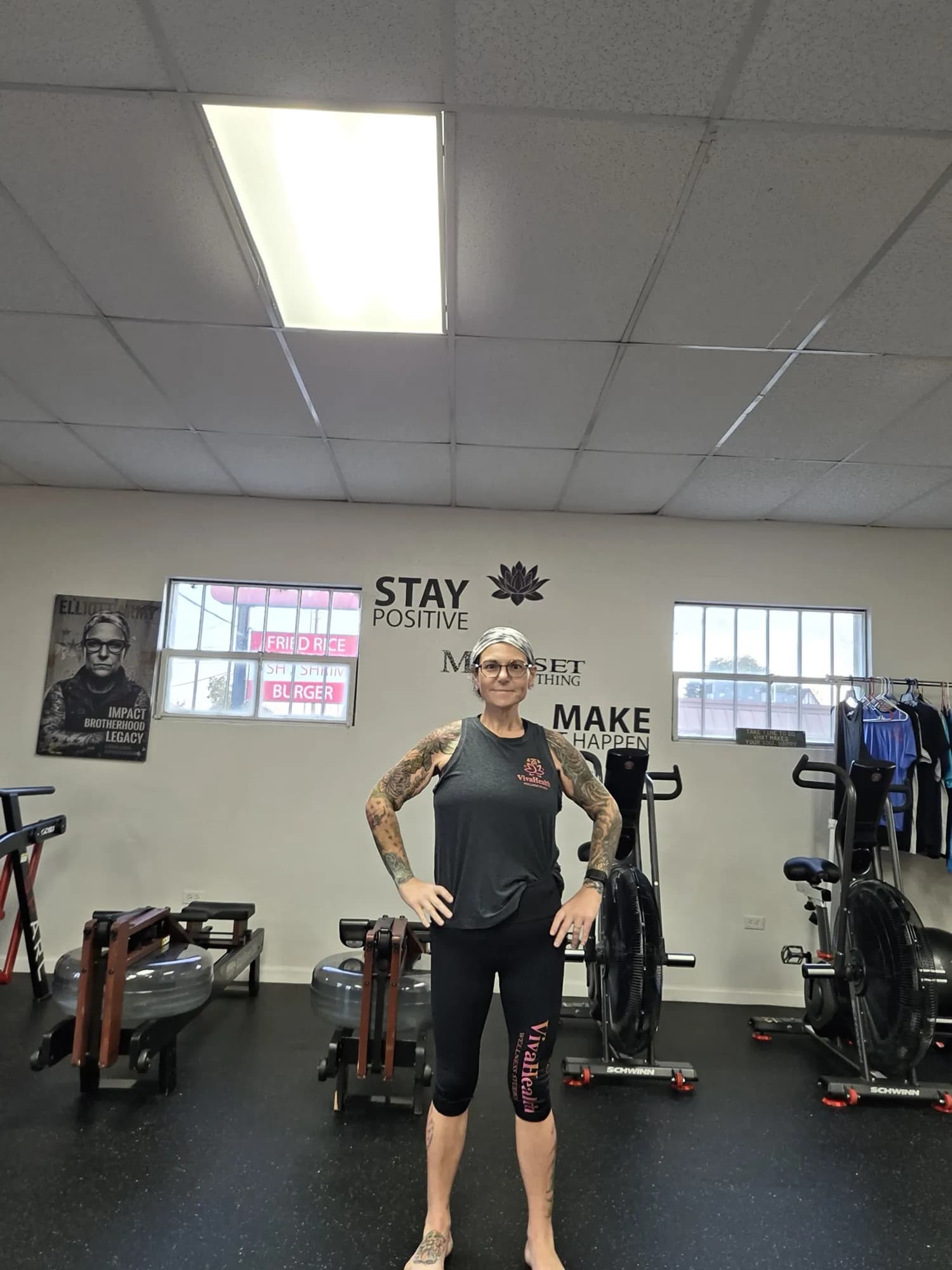 Aviva Mitchell standing in the studio at VivaHealth