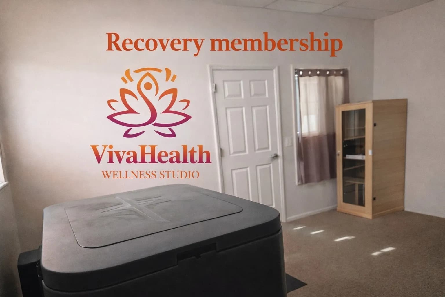 The sauna and cold plunge at VivaHealth Studio