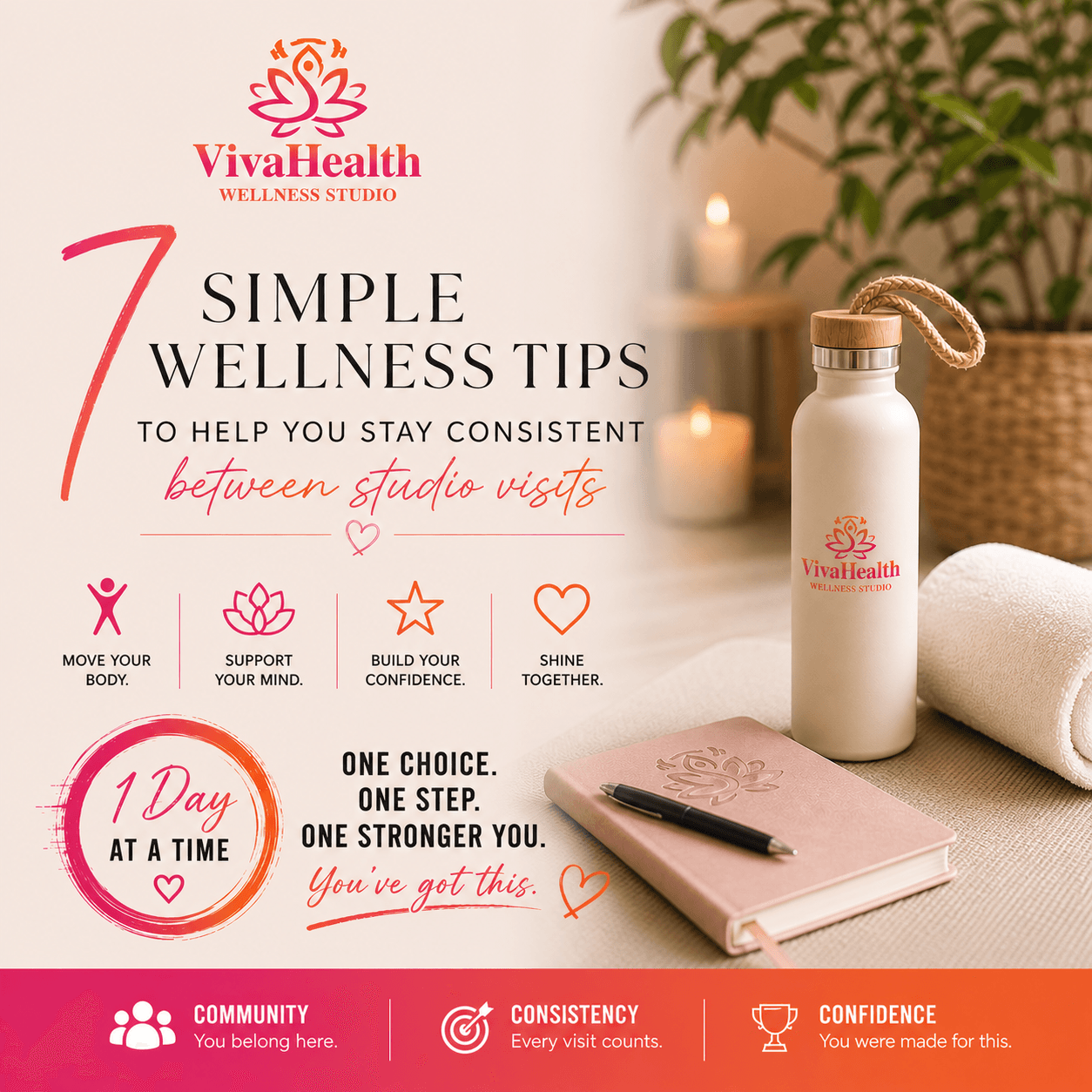 7 Simple Wellness Tips to Help You Stay Consistent Between Studio Visits
