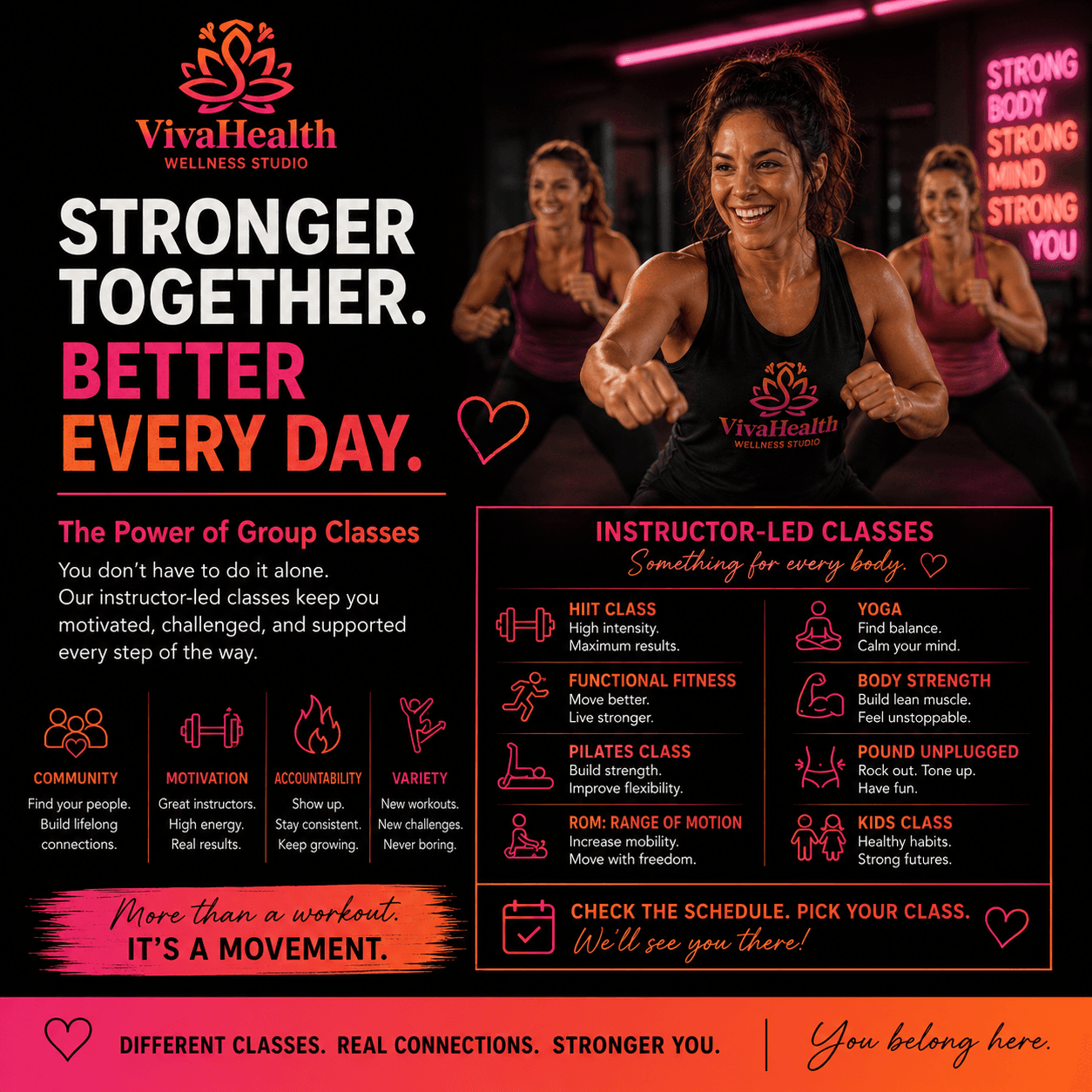 Stronger Together: Why Group Classes Help You Show Up and Keep Going