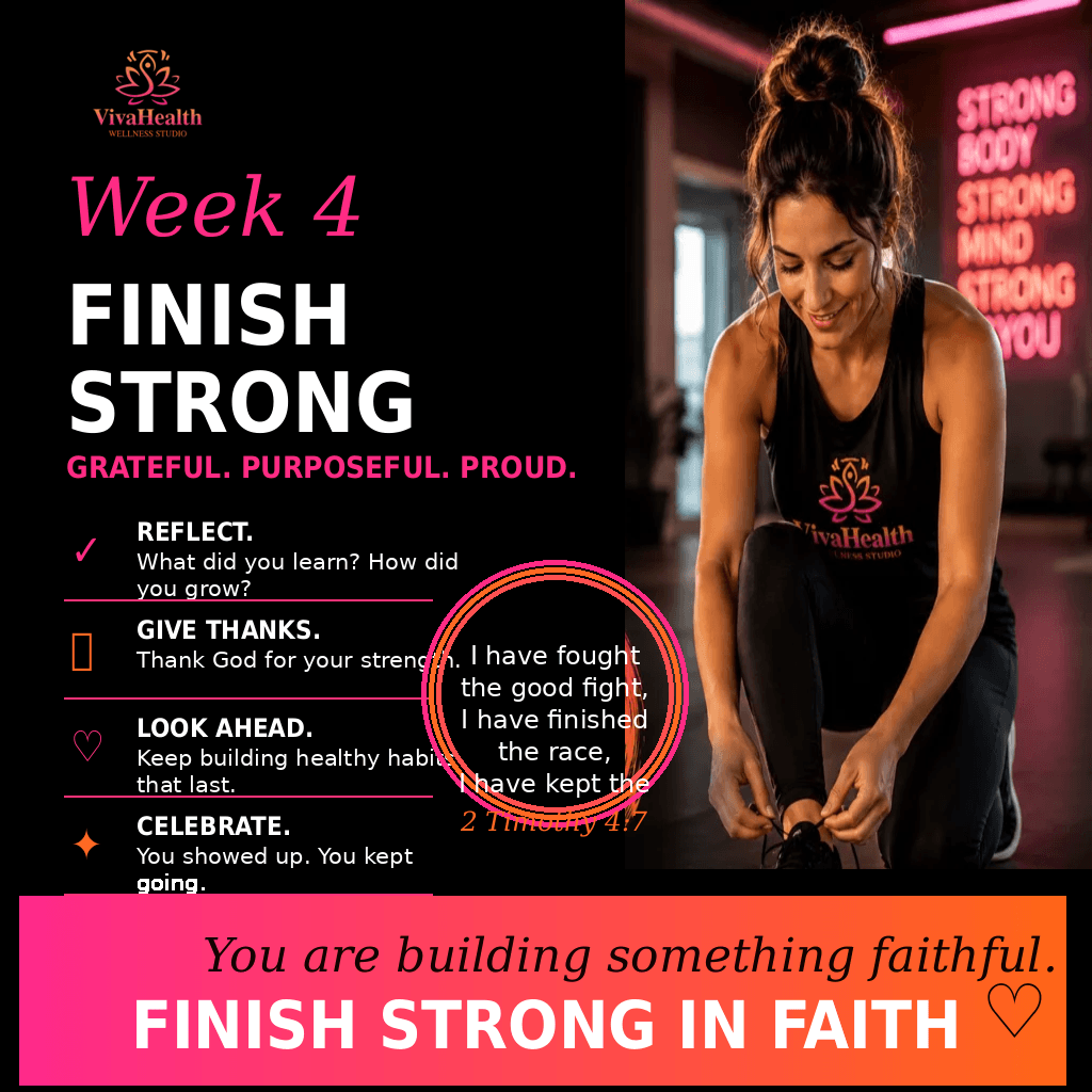 Week 4 Fitness Challenge Encouragement: Finish Strong With Faith