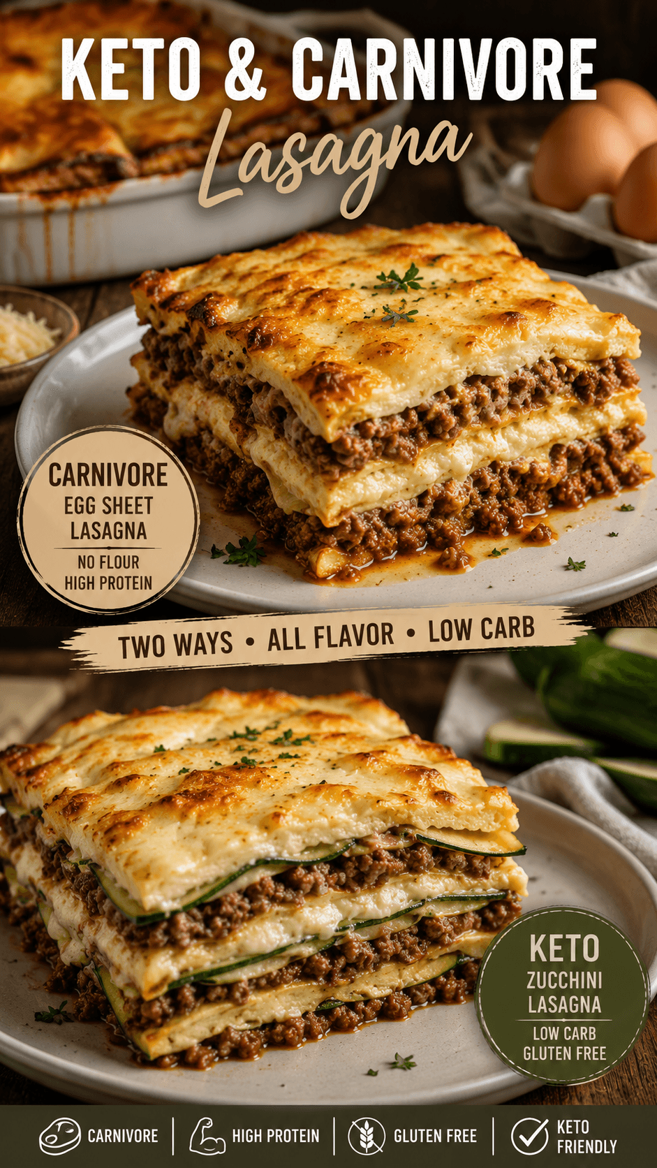 Carnivore & Keto Lasagna