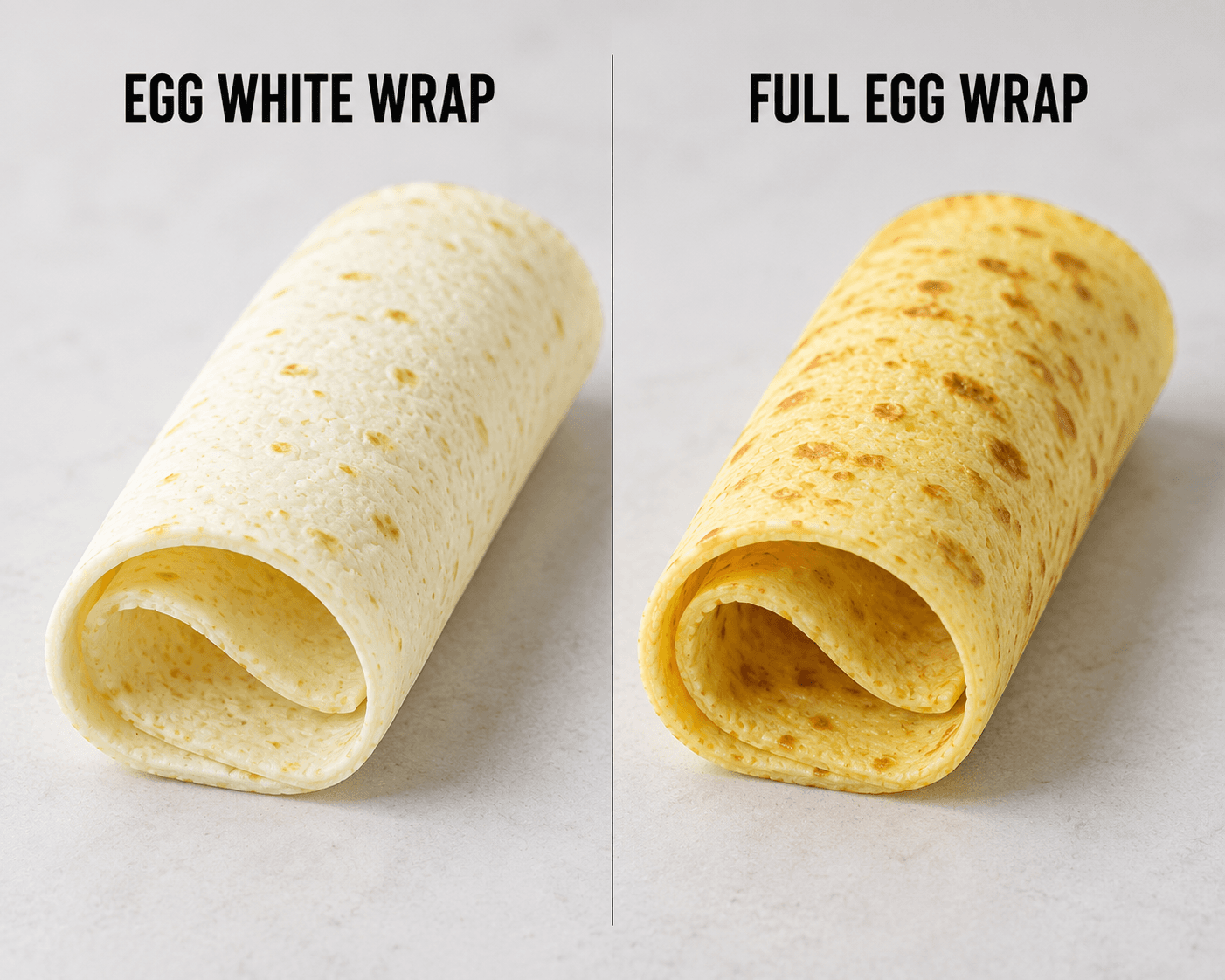 Egg White Protein Wraps (Egg White & Whole Egg Versions)