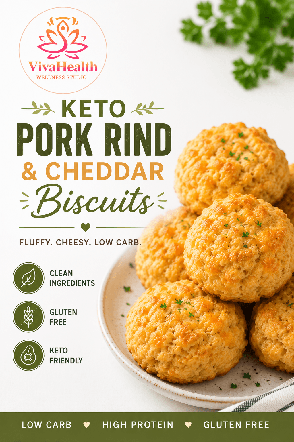 Keto Cheddar Biscuits: Almond Flour & Pork Rind Versions