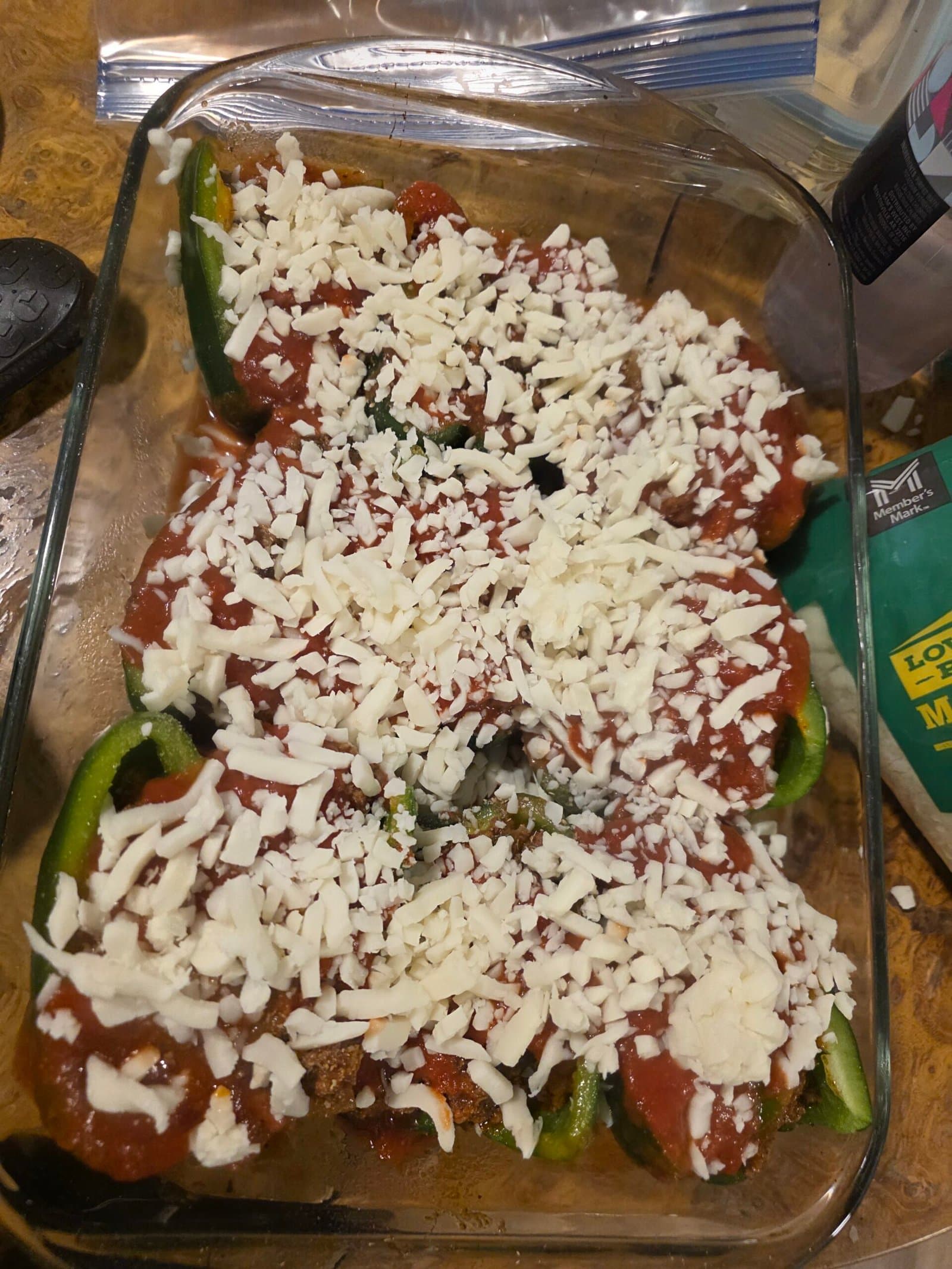 Low-Carb Lasagna Stuffed Peppers