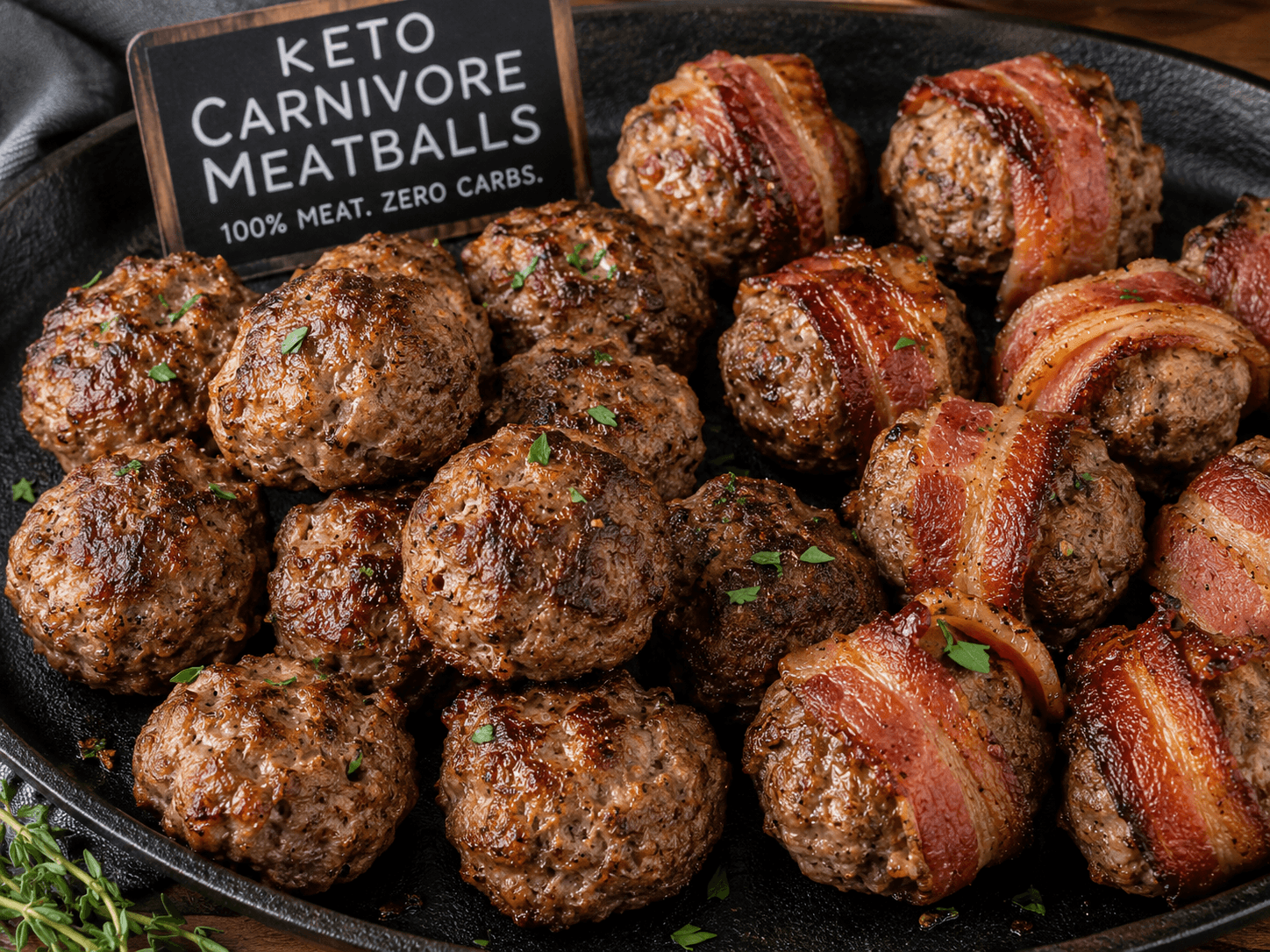 Gluten-Free Bacon-Wrapped Meatballs
