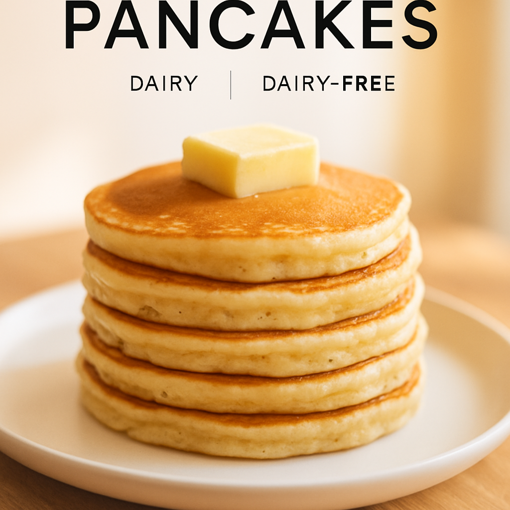 Carnivore pancakes with dairy and dairy-free versions