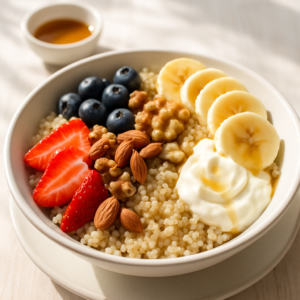 High-Protein Quinoa Breakfast Bowl